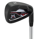 【送料無料】MAZEL (マゼル) WM-X1/2 ゴルフ クラブ アイアン スチールシャフト 単品(番手:1,2,3,4,5,6,7,8,9,AW,PW,SW) メンズ 右用/左用 フレックス:S バッグなし・クラブのみ (黒,単品 番手:SW, 左利き)