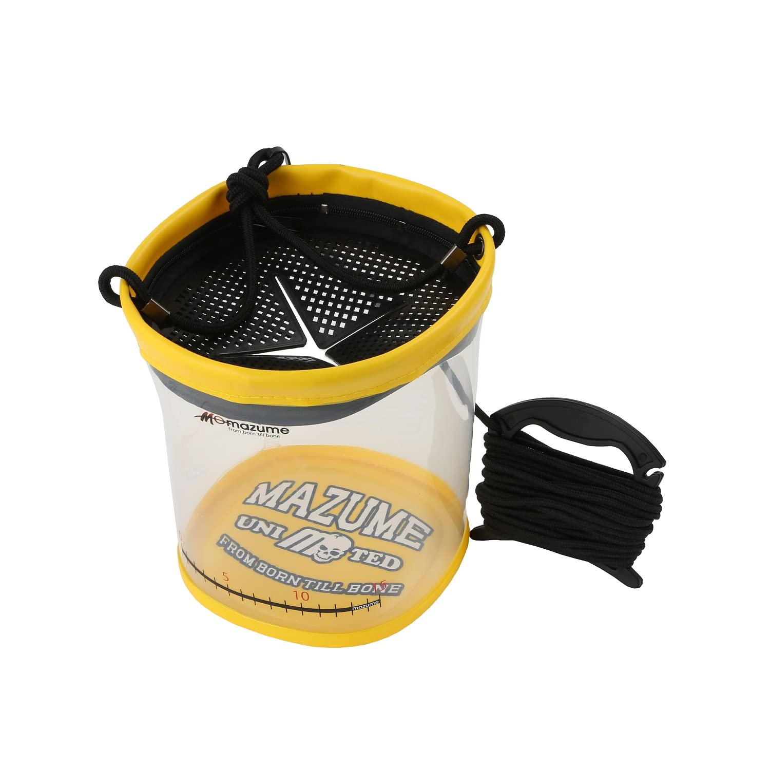 【送料無料】マズメ (Mazume) 観察できる水くみバケツ II MZAS-622-02 イエロー