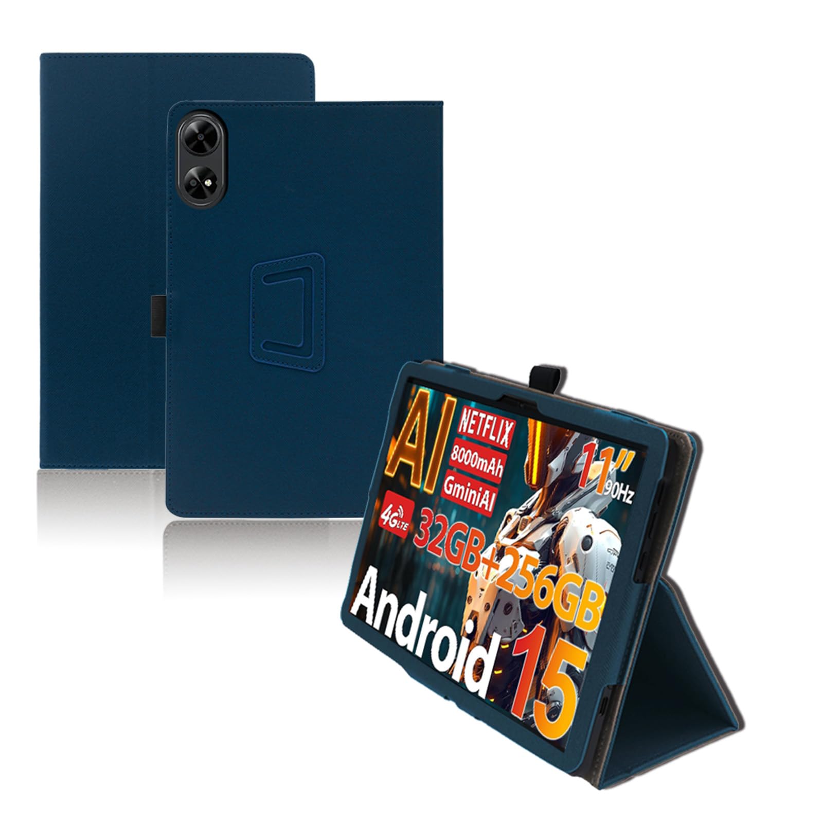 【送料無料】For DOOGEE G6+ ケース 11インチ タブレット 保護ケース 高級PU 全面保護 調節可能 防水防..