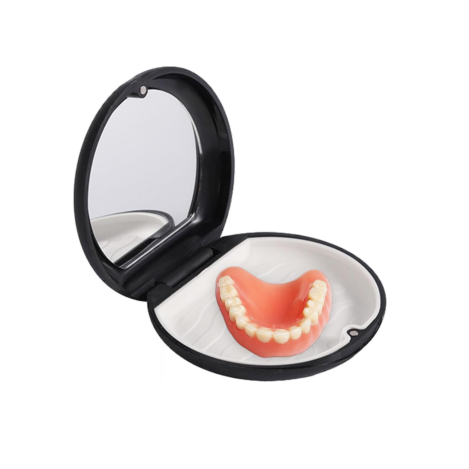 【送料無料】DFsucces マウスピースケース リテーナーケース 部分入歯入れ容器 防水 防塵 滑り止め マグネット開閉 多機能 小型 矯正ケース 鏡付き お...