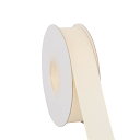 【送料無料】【IDECORRIBBONS】横長25mm ポリエステルグログランリボン 縦長22m # 810アイボリー