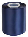 【送料無料】【Ribbonitlux】幅10.16cm ダブルフェイス サテンリボン 25ヤード (370-ダークブルー)、リボン、パーティー装飾、裁縫、ウェデ...