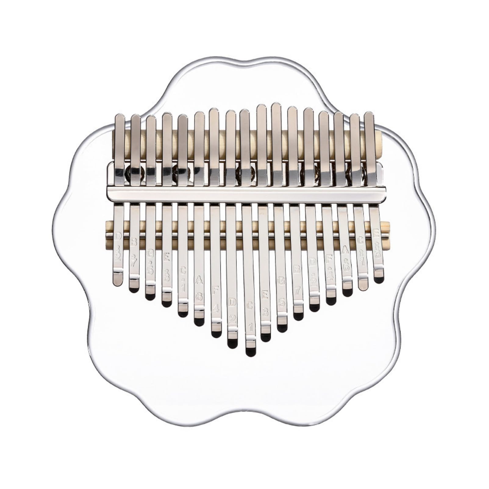 【送料無料】COZENTA カリンバ 親指ピアノ チューナーハンマー 収納ケース付き (17音 アクリル 桜)