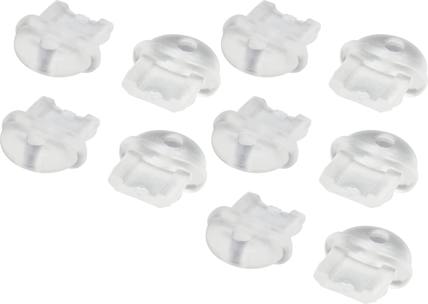 【送料無料】オーディオファン USB保護カバー USB microB メス端子 保護カバー つまみストラップホール付き micro USB 機器側コネクタ用キャップ ダストキャップ カバー クリア 10点セット