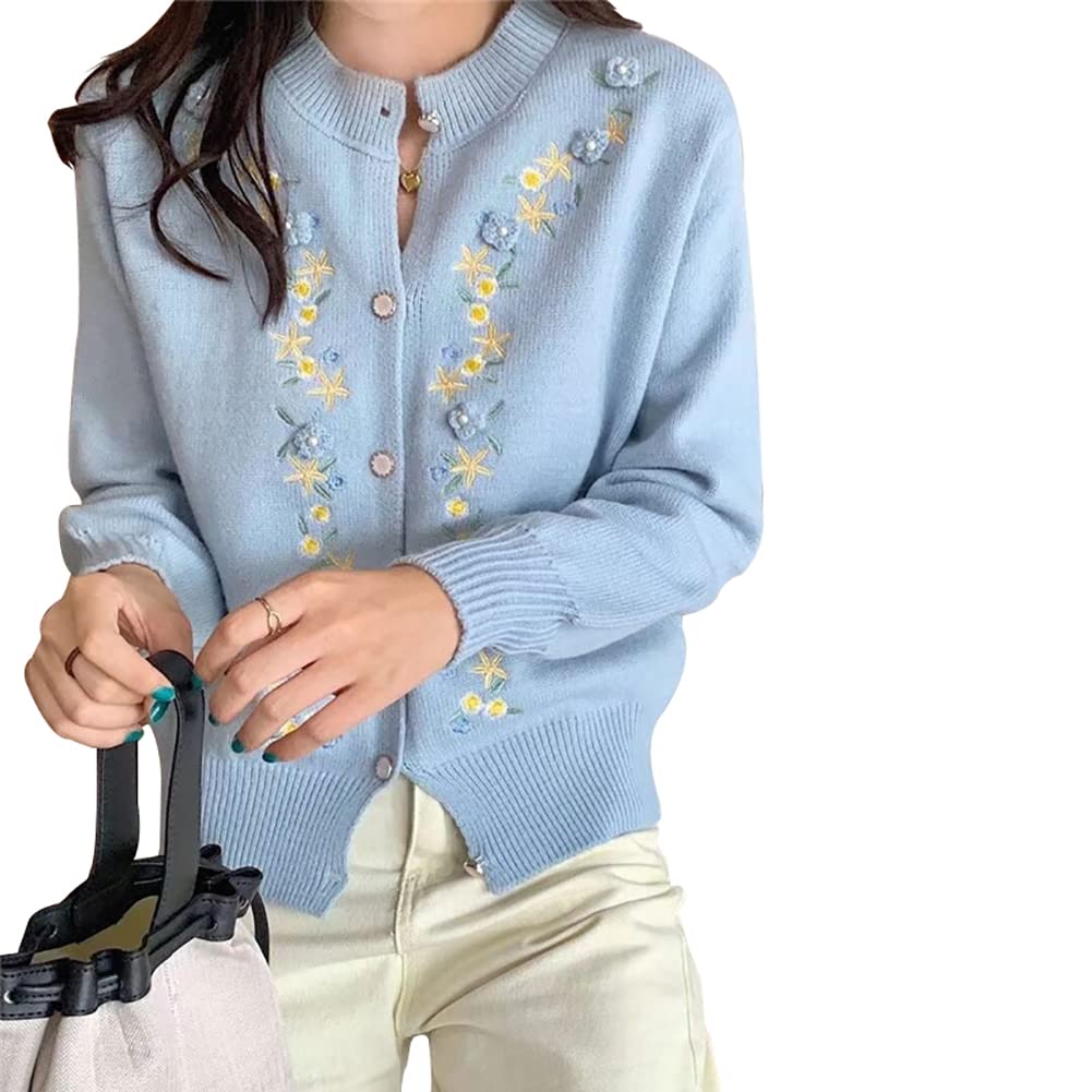 【送料無料】[NOLCCTN] カーディガン レディース ラウンドネック ショート丈 セーター ボタン 薄手 長..