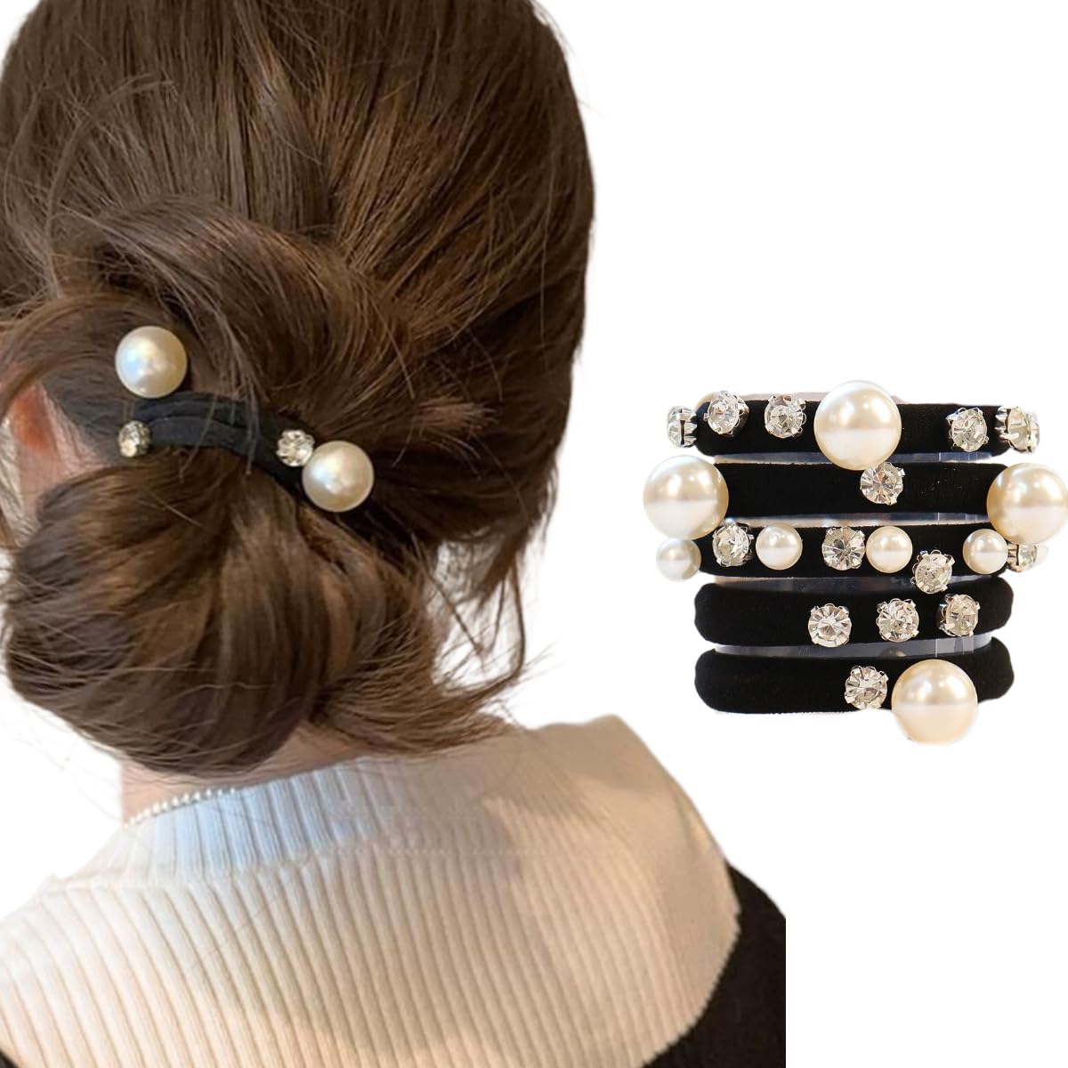 【送料無料】[VIISEN] シュシュヘアゴム 大人 オシャレな 5本入 ヘアゴム 髪飾 上品 ゴム 高弾性 髪留..