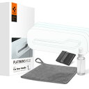Spigen プラチナテスラモデル3/Y車ドアハンドル用シールドペイント保護フィルム-1セット(ハンドル&アラウンドフィルム4パック+スキージ+クリーニングクロス)