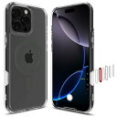 Spigen 【カメラコントロールカバー付き】iPhone 16 Pro ケース MagSafe対応 クリア ボタン保護 埃防止 ストラップホール 米軍MIL規格 ウルトラ・ハイブリッドT・マグフィット ACS08513 (グラファイト)