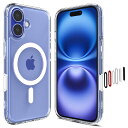 【送料無料】Spigen 【カメラコントロールカバー付き】iPhone 16 ケース MagSafe対応 クリア 黄変防止 ストラップホール 米軍MIL規格 ウルトラ・ハイブリッドT・マグフィット ACS09073 (ホワイト)