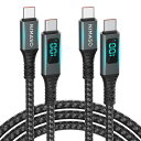 【送料無料】NIMASO USB C Type C ケーブル 【100W/5A PD対応 LED出力スクリーン表示】急速充電 タイプc USB C to USB...