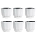 【送料無料】ideamall 植木鉢 プラスチック 観葉植物 プランター ポット ホワイト 6点セット (Large)