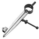 【送料無料】ideamall コンパス 製図 スプリング付 ペンホルダー付 (シルバー, 100mm)