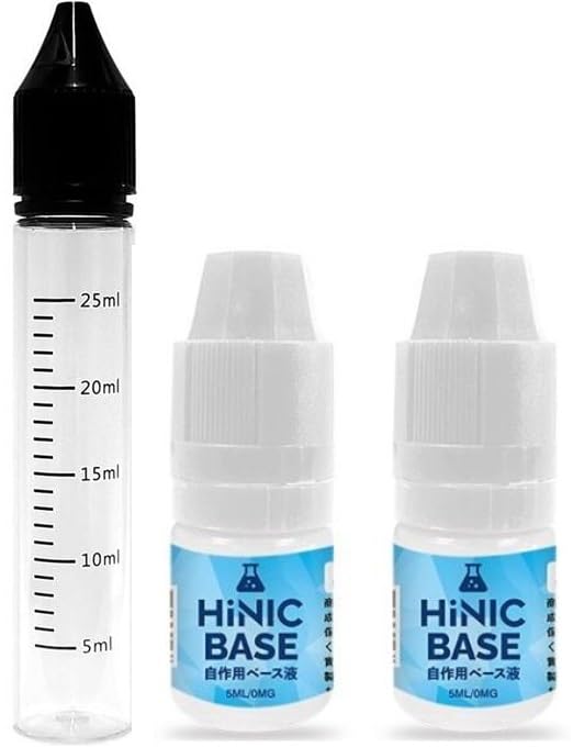 【送料無料】【目盛り付30mlボトルセット】選べるサイズ ハイニック ハイニク ベース液 HILIQ HiNIC 目盛りボトル キック感 自作用 添加用 ハイニ...