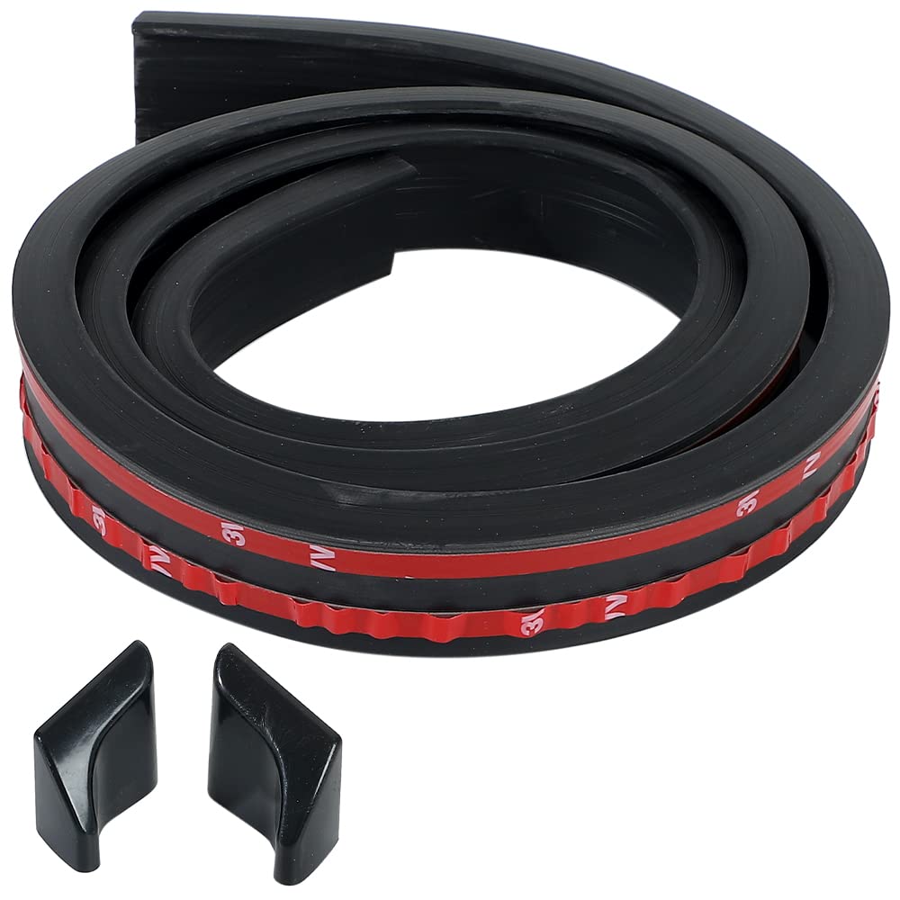 【送料無料】AllBright リップスポイラー 車用 リアスポイラー トランク エアロガード バンパーモール 汎用 1.5m (ブラック)