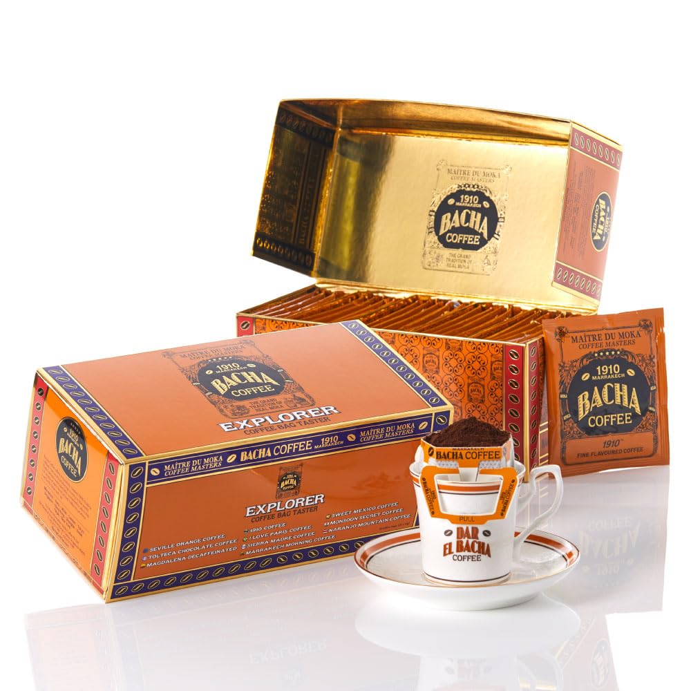 【送料無料】Bacha Coffee（バシャコーヒー） | エクスプローラー ドリップバッグテイスター, 100% Arabica Beans, 個包装ドリップバッグ25袋入りのサムネイル