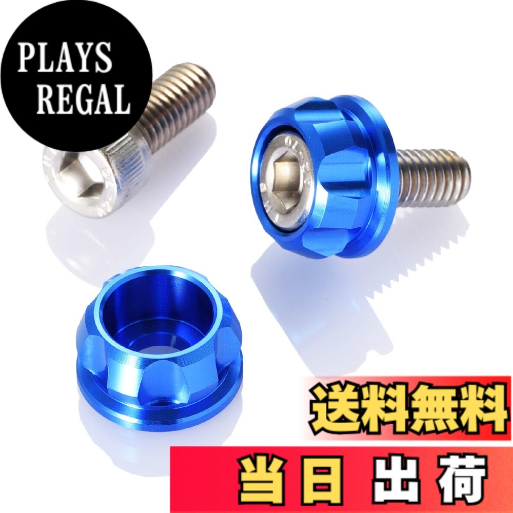 【送料無料】デイトナ(Daytona) PREMIUM ZONE(プレミアムゾーン) バイク用 ナンバープレート ボルト M6x15mm ホルダーセット 2個入り ブルー 91946 plays23-10665997 PLAYS REGAL パッケージ画像