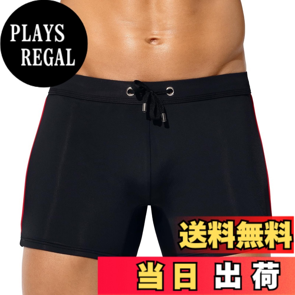 商品情報商品の説明主な仕様 【優れた生地で柔らかな肌触りのスイムパンツ】良質な素材（ポリアミド82%、スパンデックス18％）を使用しているため、速乾性と通気性に優れ、アイスのような肌触りで、蒸れにくく快適な着用感があります。【紐で調節可能と裏地付き】このスイミングトランクスは紐に加えて、伸縮性のあるゴムにより、ニーズに合わせて締め付けの強さを調整できます。紐の先には金具が付いていますが、取り外しも可能なので、お好みに合わせてお選びいただけます。また、フロント部分は裏地が付いているため、肌への接触がより柔らかく、摩擦感を軽減します。【コントラスト色がより際立つメンズ水着】4色のカラーバリエーションに加え、水着の両サイドには異なる色のラインが施されており、全体的な見た目が単調になりすぎず、より個性的になります。【様々なシーンに対応可能】プールだけでなく、旅行時に海パンツとしてビーチで遊ぶときや、ビーチチェアに座って日光浴をするときに着ることもできます。スイミングを趣味とする方や、スイミングで体を鍛える方、そして水泳初心者の方にもおすすめです。【サイズ】Sウェスト（68-76cm）、Mウェスト（74-82cm）、Lウェスト（78-86cm）、XLウェスト（84-92cm）、XXLウェスト（88-96cm）。　※詳細なサイズは画像にご参考ください。これはUSAサイズのため、日本のサイズよりもワンサイズほど大きめとなりますので、適切なサイズが2つのサイズの間にある場合は、体型やお好みにお合わせてお選び下さい。