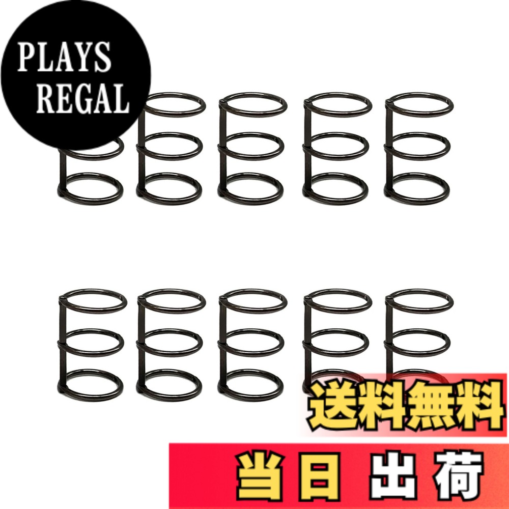 【送料無料】YFFSFDC ルーズリーフバインダーリング 製本用とじ具 穴径20mm 単語帳 資料保存 整理 カレンダー 手帳 アルバム【ブラック 10個セット】