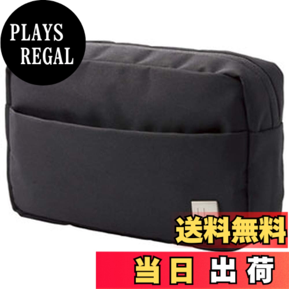 【送料無料】エレコム ガジェットポーチ ガジェット ポーチ バッグインバッグ UBシリーズ 撥水加工 300D高密度ポリエステル ブラック BMA-UBGP01BK plays23-12077794 PLAYS REGAL パッケージ画像