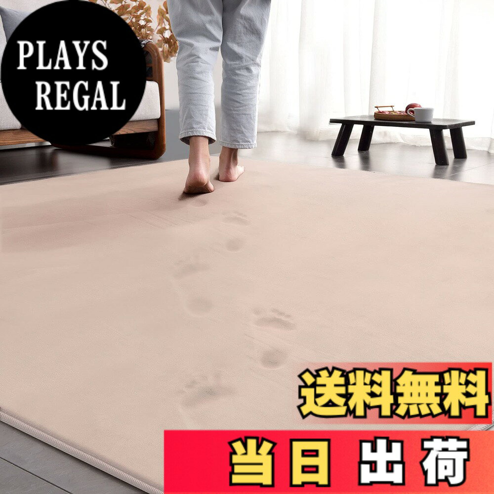 商品情報商品の説明主な仕様 【低反発・分散体圧】この低反発ラグの表面は高密度で良質なフランネル生地を採用しており、ラグの中材には通気性がよいウレタンフォームを採用して、厚さ約10mm、総厚さ約15mm。厚手カーペット踏み心地が良く、転んでもとても柔らかい感じがするのが特徴だ。このカーペットは体圧分散できます、長時間座っても疲れにくい。【抗菌防音】この厚手低反発カーペット通気性に優れ、抗菌活性値指数が高い、良い抗菌防ダニ効果。お年寄りやお子様がいるご家庭でも使えるラグです。また、子供がいる家庭では厚め低反発ラグが下の階の防音効果と防音効果を予防する。【保温性、通気性が良い】この低反発カーペット自体が通気性と保温性に優れて、冬にホットカーペットの上を覆ってカーペットカバーとしても使えます。カーペットの上に横になっても、ラグマットの上に座っても通気度抜群ですばやく暖かさを感じることできて。【滑り止め付加工】厚手ラグの裏面は熱に強い、環境にやさしい原料を使って滑り止め加工されており、ホットカーペットと一緒に使用する時、加熱時によっての匂いがしたり、溶ける心配はありません。フロアマットとして、カーペットカバーで覆っても滑りにくく、子供や年配の方でも安心で使用することができる。【簡単に掃除】この低反発ラグマットはお手洗いと洗濯機洗い（洗濯ネットの使用をお勧め）に対応しています。掃除機で掃除することができる、低反発ラグ洗えるのフランネルの毛足が適切な長さで、ゴミやほこりが絡まりにくい、お掃除がしやすいです。