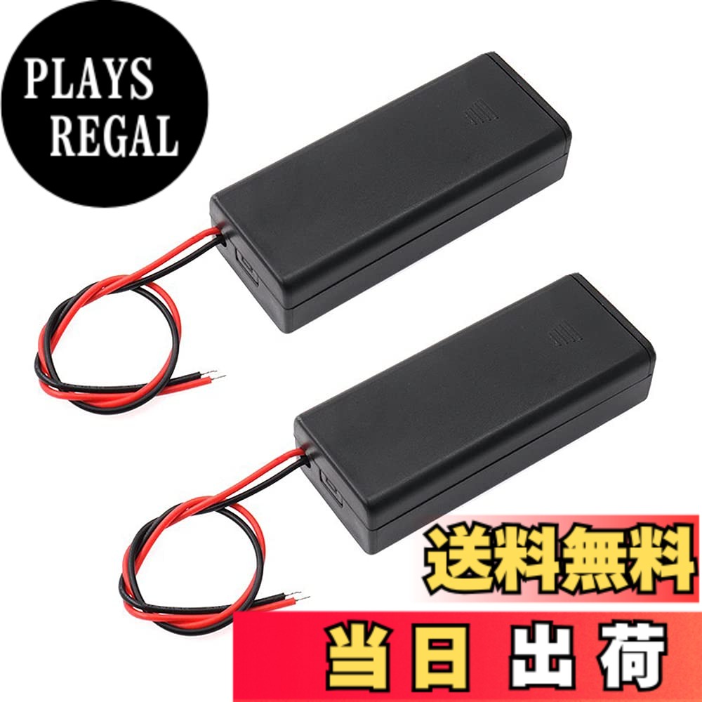 商品情報商品の説明主な仕様 サイズ：63*26*16mm（3V）材質：プラスチック製。 重量：12gbrセット内容：2本電池ボックス*2　※電池は付属いたしません。カバー、ON/OFFスイッチ、接続用のワイヤーリードが付いています。電子工作、LEDフラッシュライト、おもちゃ、リモコンなど、様々な用途に適用します。