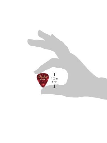 【送料無料】Fender ピック 351 SHAPE PREMIUM PICKS MEDIUM, RED MOTO(12PACK)
