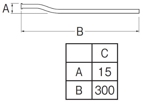 【送料無料】SANEI(サンエイ) 【ツバ付給水曲管】 15x300mm V22J-63-C