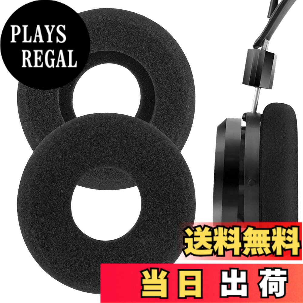 Geekria イヤーパッド QuickFit 互換性 パッド グラド GRADO SR60, SR80, SR125, SR225, M1, M2 ヘッドホンに対応 パッド イヤー/イヤーカップ (スポンジ/ブラック)
