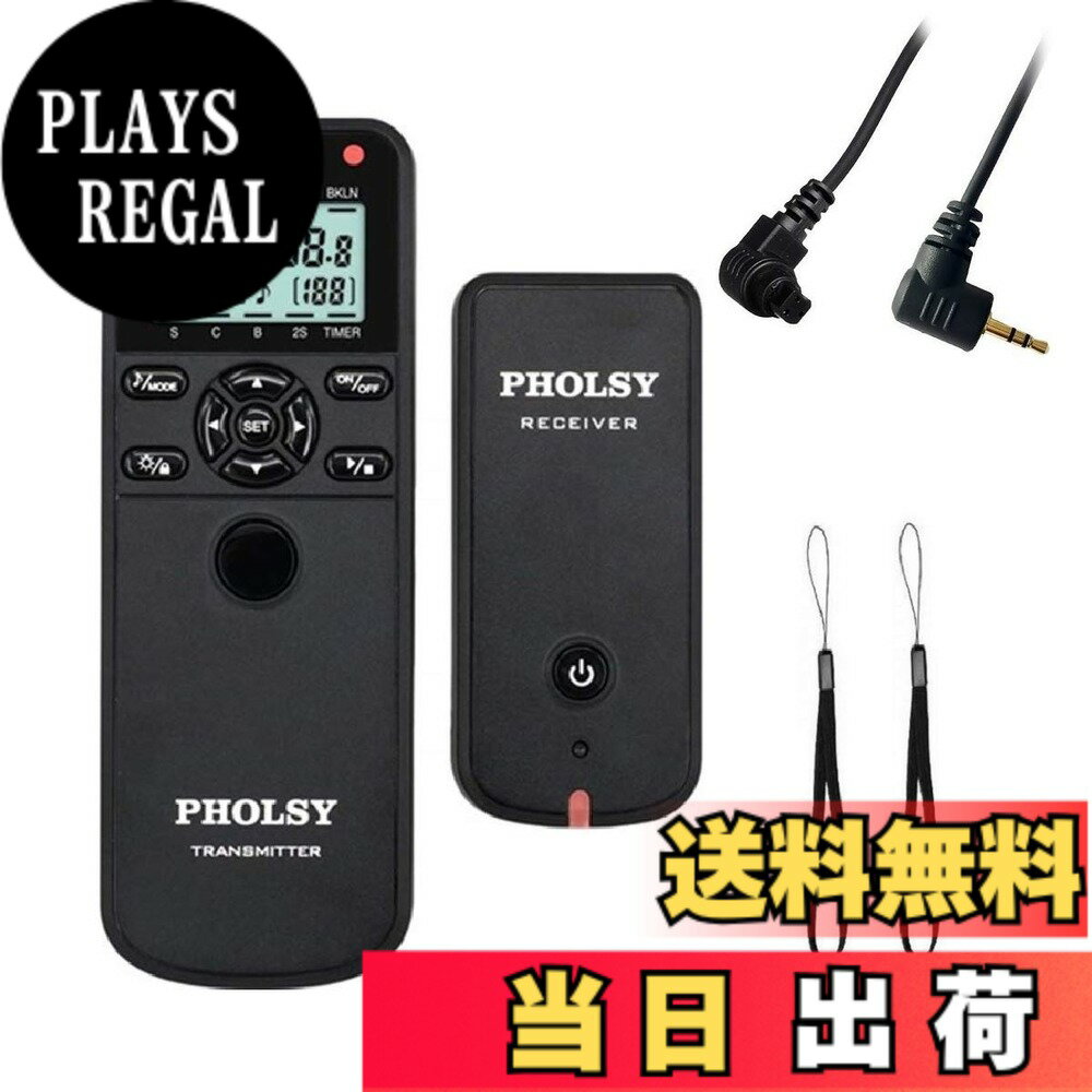 PHOLSY ワイヤレスレリーズ タイマーリモートコントローラー HDR インターバル バルブ タイマー Canon 用 R100 R8 R6 R7 R10 90D 250D 850D; Olympus 用 OM-1 EM1X EM1ii EM5iii; 用 GFX50Sii XT3 XT4 XT5