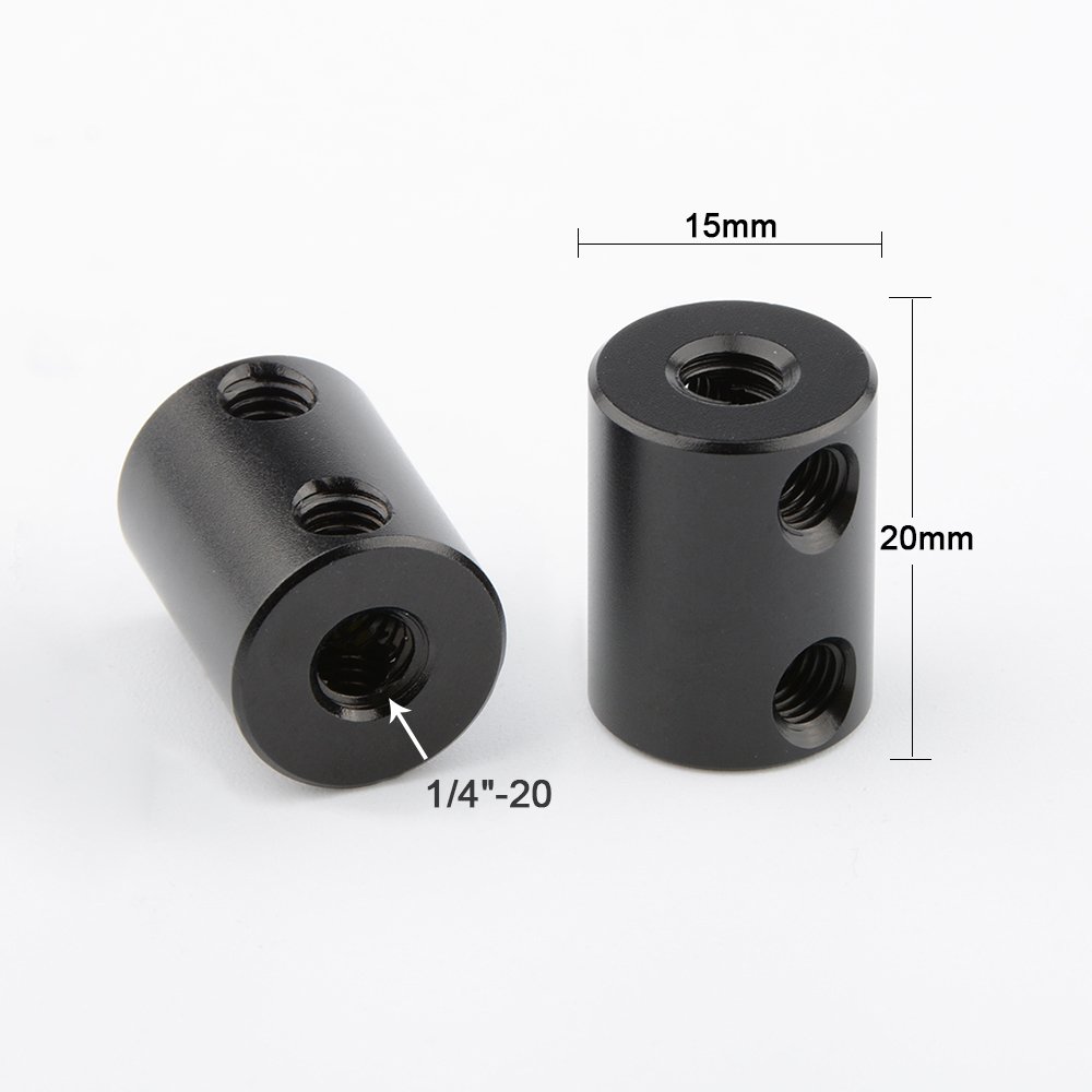 【送料無料】CAMVATE 15mmマイクロロッド 長さ20mm（2個セット）