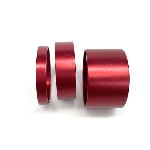 PLAYS REGALの【送料無料】エヴァディオ(Avedio) 軽量アルミスペーサー 5mm、10mm、20mm レッド 各1枚 70586｜アングル2