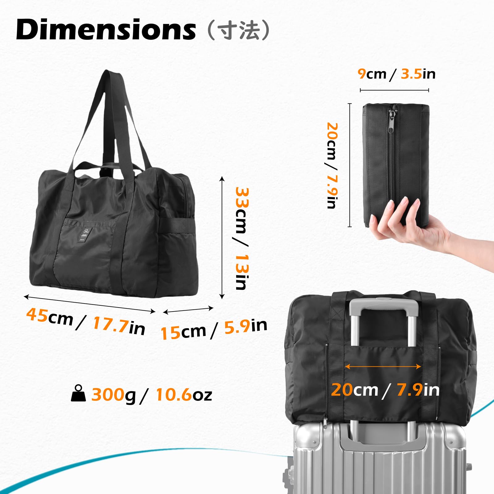 【送料無料】TRIWONDER ボストンバッグ 折りたたみ ダッフルバッグ トラベルバッグ キャリーオンバッグ 旅行バック スポーツ 出張 合宿 アウトドア リュック ボストンバック 手提げバッグ メンズ レディース (グレー) plays23-10039354 PLAYS REGAL サンプル画像2
