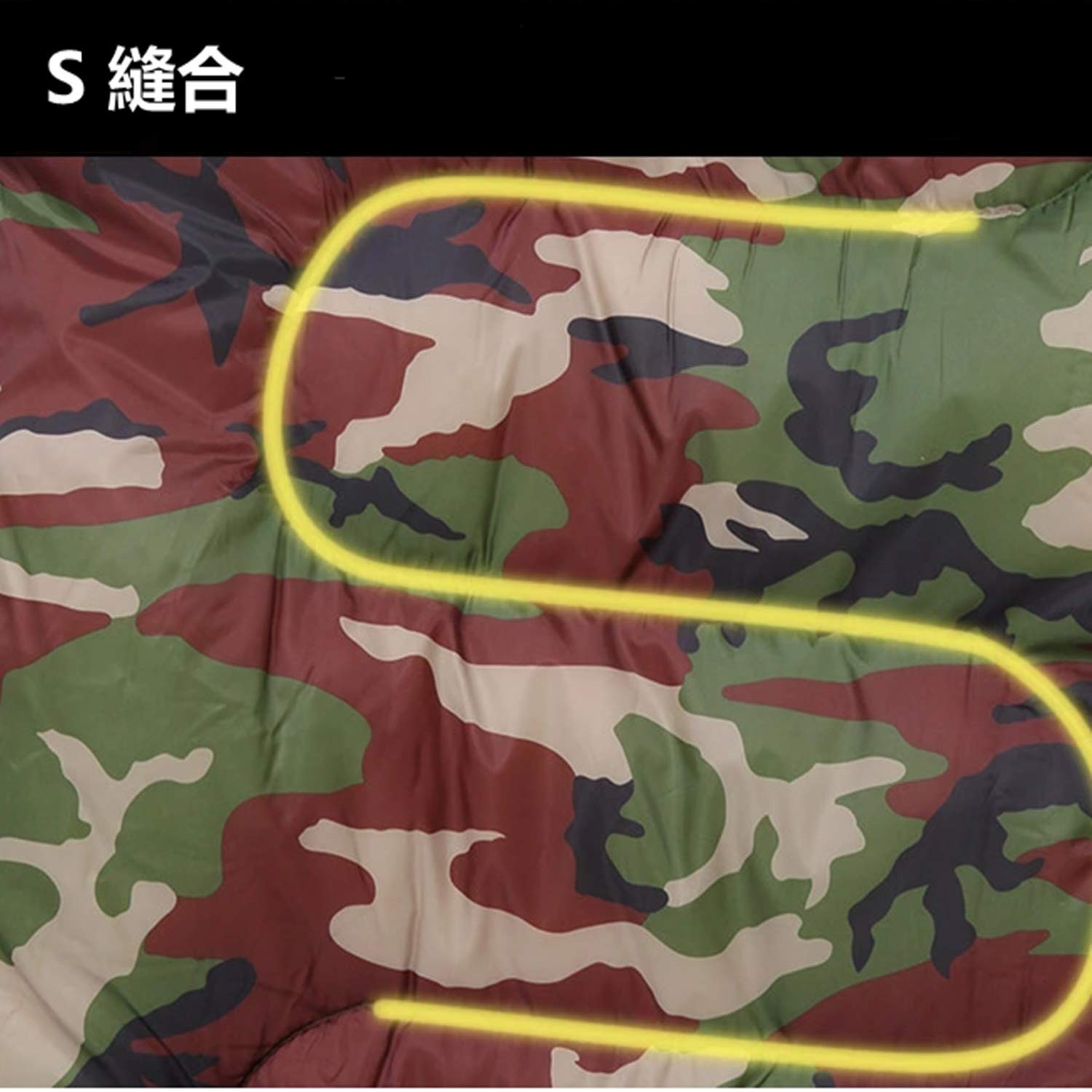 【送料無料】LEEPWEI 寝袋 シュラフ 封筒型 軽量 保温 耐寒 防水 コンパクト アウトドア キャンプ 登山 車中泊 防災用 丸洗い可能 快適温度 丸洗い寝袋 春用 夏用 秋用 冬用 収納袋付き（迷彩 約1kg 春夏用） plays23-10533339 PLAYS REGAL サンプル画像2