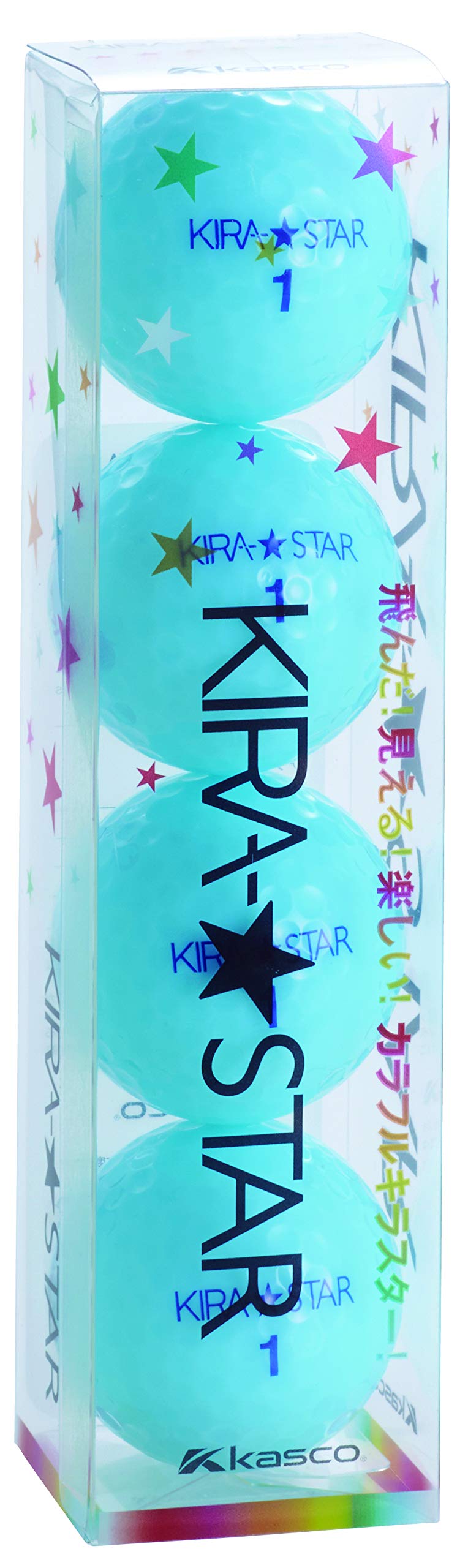 【送料無料】キャスコ(Kasco) ゴルフボール KIRA STAR2 キラスター2N アクア ダース