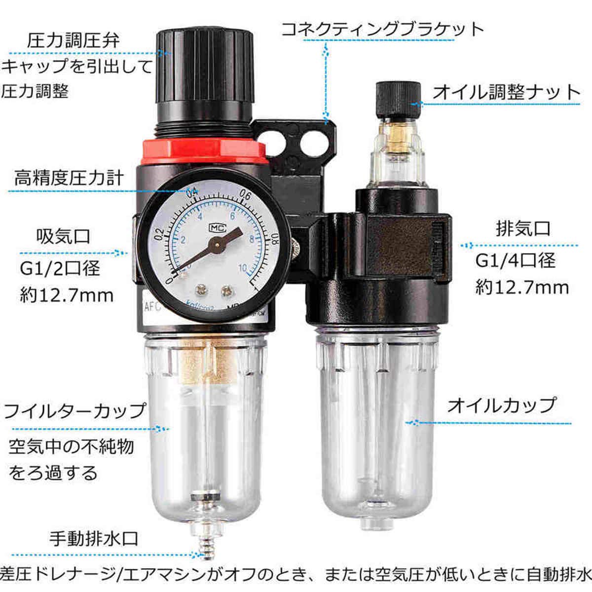 【送料無料】Litorange フルター ウターセパレター エアーコンプレサー用 スプレー...