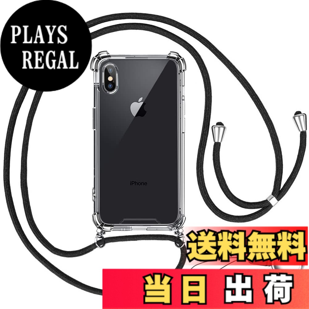 樂天商城 - 【送料無料】OJBSEN iPhone Xs/X 用ケース アイフォン Xs/X 用カバー【ストラップ2種付き】調節可能な ショルダー 肩がけ 首掛け 紐付き 薄型 透明 PC + 軽量 シリコン TPUバンパー カバー ストラップホール付き [耐衝撃 傷防止 全面保護 米軍MIL規格 防指紋] ワイヤレス
