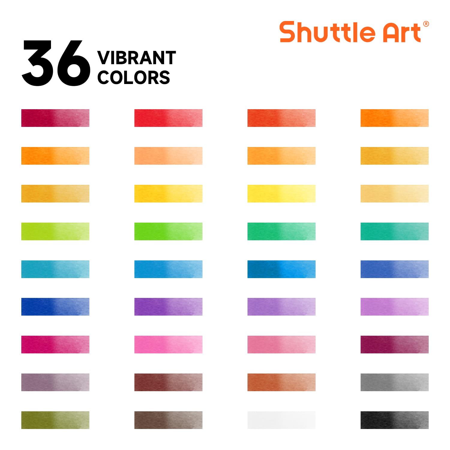 【送料無料】Shuttle Art 固形水彩 絵の具 36色セット 固体水彩 透明 鮮やか パレット プチカラー ブラシと画用紙付き 発色 着色がいい 溶けやすい 速乾 洗える 耐久性 スケッチ 写生 旅行 便利 塗り絵 学習用画材 ソリッド ウォーターカラー 初心者 学生 子供 大人 学校 plays23-10818415 PLAYS REGAL サンプル画像2