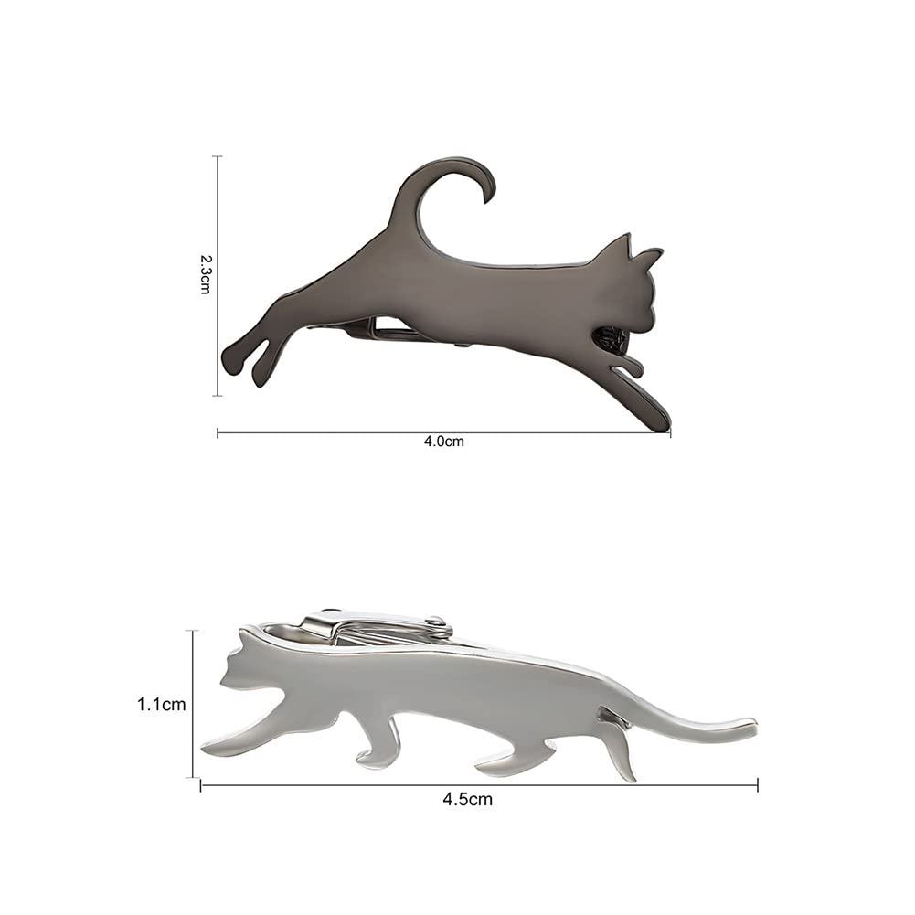 【送料無料】Yoursfs おもしろ ネクタイピン 猫 セット メンズ かわいい ねこ おし...