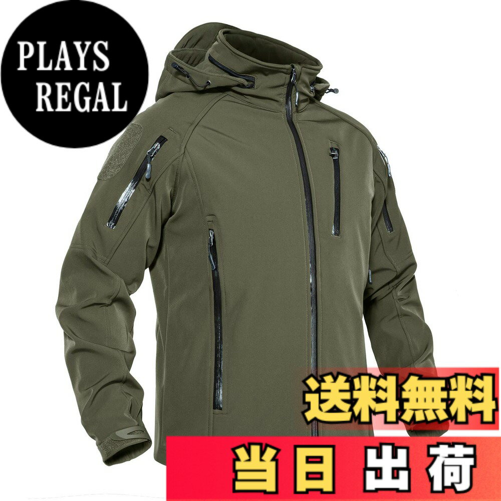 【送料無料】[KEFITEVD] 防寒ジャケット メンズ バイク ジャケット冬用 撥水 登山ジャケット 作業着 ジャンパー ハイキング 透湿ジャケット 釣り 登山 トレッキング 冬服 アウター 緑 グリーン 2XL