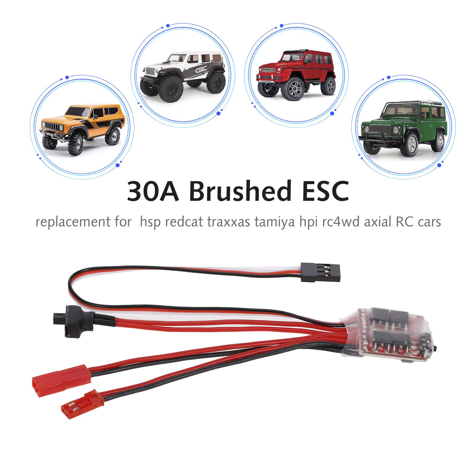 【送料無料】GoolRC 30A ESC RCカー用 ブラッシュド フォワード リバース ブレーキ...