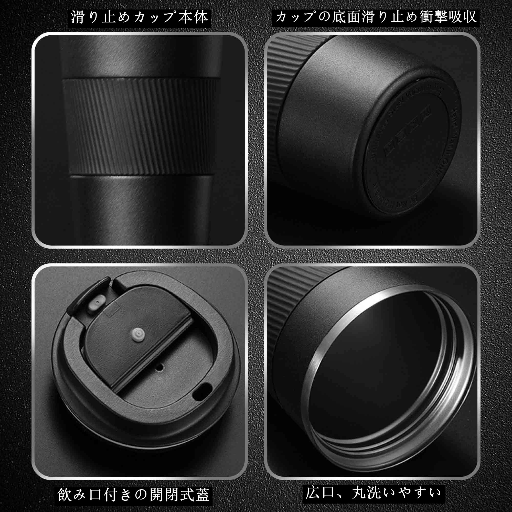 【送料無料】COLOCUP コーヒーカップ ステンレスマグ 保温保冷 直飲み 携帯マグ タンブラー 二重構造 真空断熱 (ホワイト, 380ML) plays23-10162898 PLAYS REGAL サンプル画像2