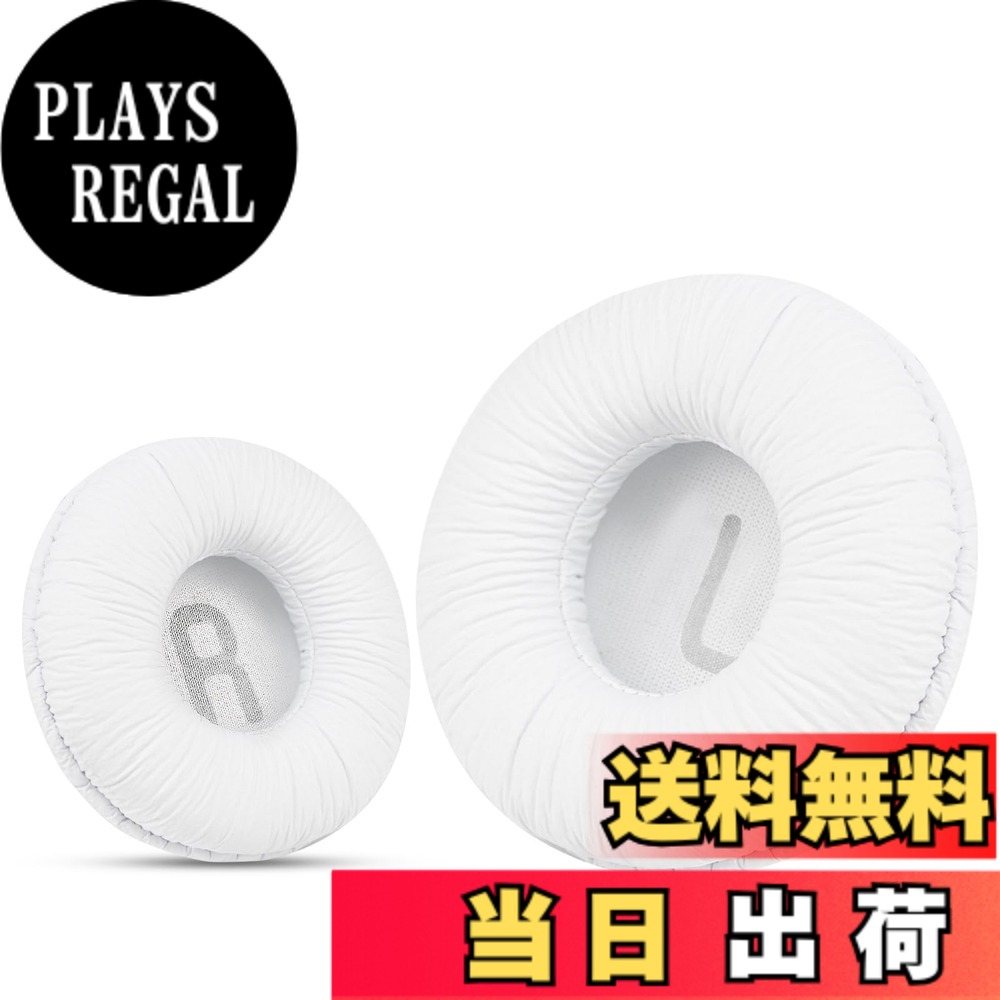 ソニーMDR-ZX110 / MDR-ZX330BT / V150 用のユニバーサル交換用イヤーパッド; JBL Tune 600bt / T500BT / T450BT＆その他多くの70MMラウンドオンイヤーヘッドフォン（リストインサイド）、70mm直径のヘッドホン用のみに適用 Krone Kalpasmos-Thicker White