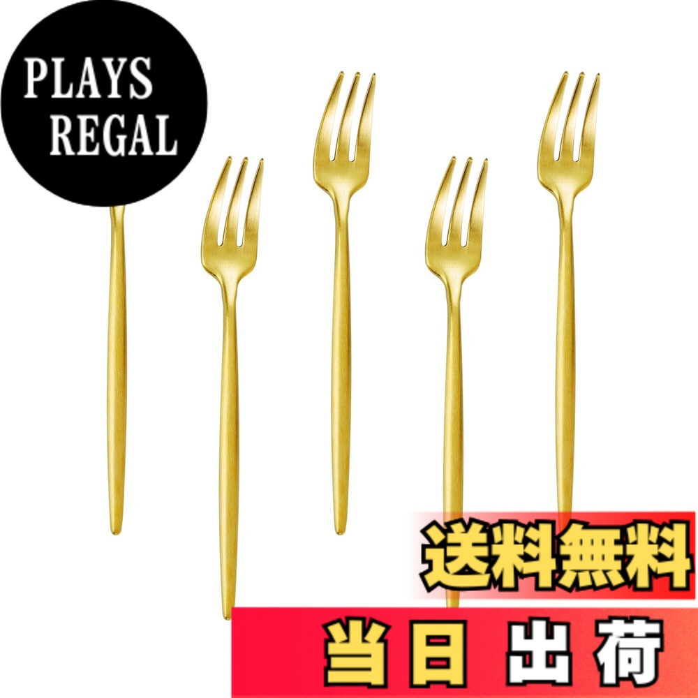 商品情報商品の説明主な仕様 【セット内容】：ケーキフォーク 5本 サイズ：全長13.5cm 幅：1.8cm 重量：22g/本【高品質な素材】：ケーキフォークの素材は18-8 (sus304)ステンレス鋼を使用、普通の18-0(SUS201、SUS410)より、防錆び性、耐久性がより優れている、18-10(SUS316)よりコストパがよく、買い得なステンレスフォークです。【快適な使い心地】：フォークのエッジが滑らかに研磨されており、口当たりがよい。持ち手が丸目の棒状設計で、手に馴染みやすく、丈夫にできており、長く使えます。【適用性】：ケーキ、デザート、フルーツ、和菓子、サラダ、前菜等の使用に適用します。ホーム、レストラン、喫茶店、ケーキ屋、和菓子屋さん等に使え、特に来客、結婚式、パーティーの時に、華やかに演出できます。【楽なお手入れ】：オールステンレス製で洗いやすく、お手入れが簡単です。綺麗な色をより長く保つため、手洗いをお勧めします。