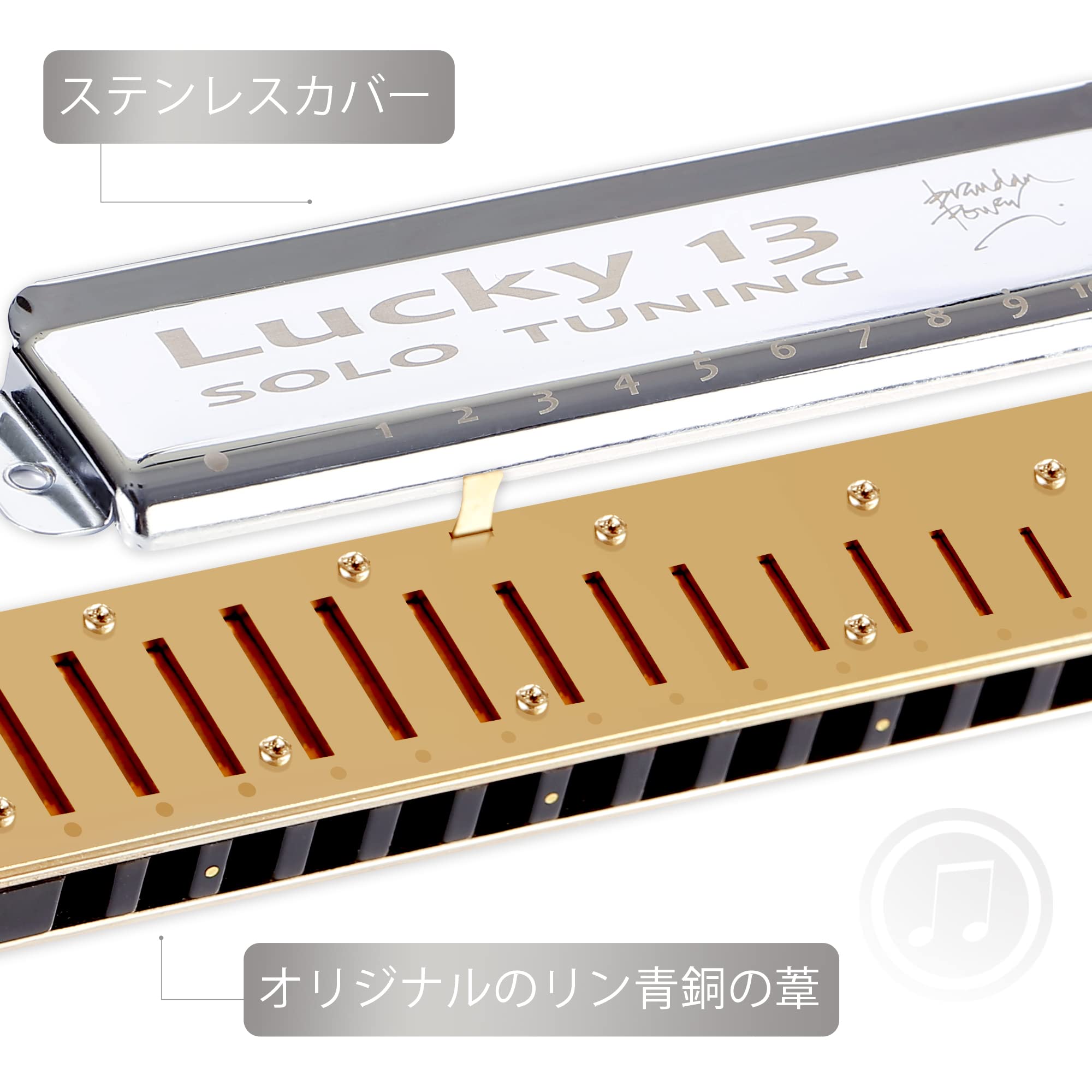 【送料無料】East top ハーモニカ ブルースハーモニカ 13ホール C ジャズ専門家 大...