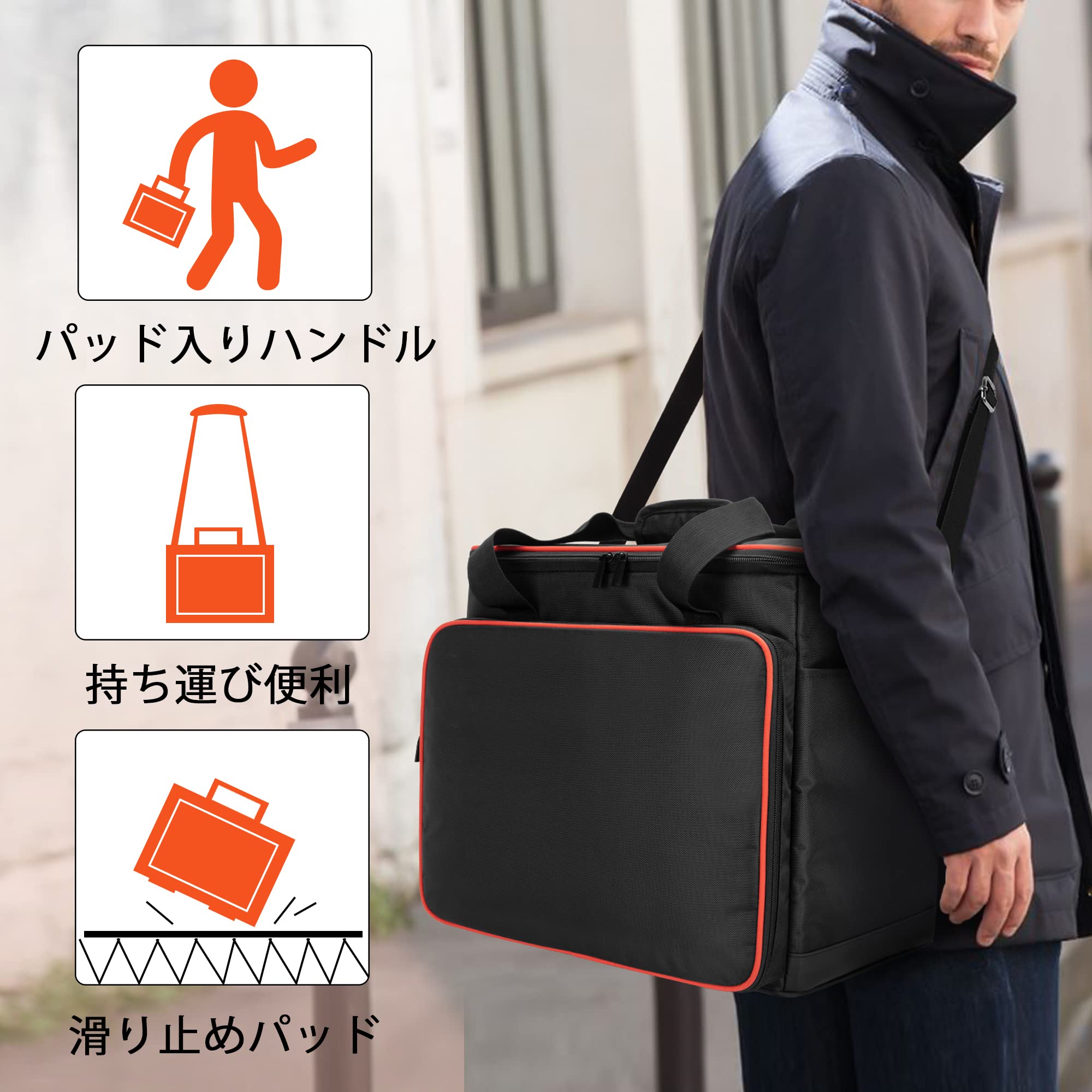 【送料無料】Trunab ポータブル電源 収納バッグ Jackery 1500/P15/1000 Proに適合して ポータブル電源 バッグ P15 滑り止めパッド付き 防塵 防水 耐衝撃 ポータブル電源 保護ケース (XL（1500に対応）) plays23-10723181 PLAYS REGAL サンプル画像2