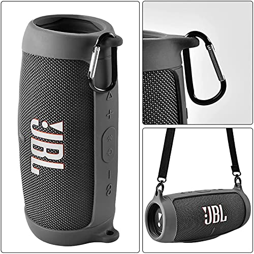【送料無料】XBERSTAR JBL charge 5シリコンケース JBL charge5 スピーカー シリコンキャリングケース シリコン 放熱 保護ケース トラベルケース JBL Charge 5 専用ケース携帯便利 カラビナ付き (ブラック) plays23-10738693 PLAYS REGAL サンプル画像3