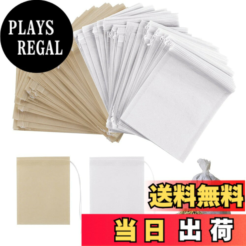 Rakuten - 【送料無料】Simpeak お茶バッグ 200枚 ティーパック 紐付き 使い捨て 茶こし 空の袋フィルター 無漂白 天然 ルースリーフティー＆コーヒー用(5*7cm)