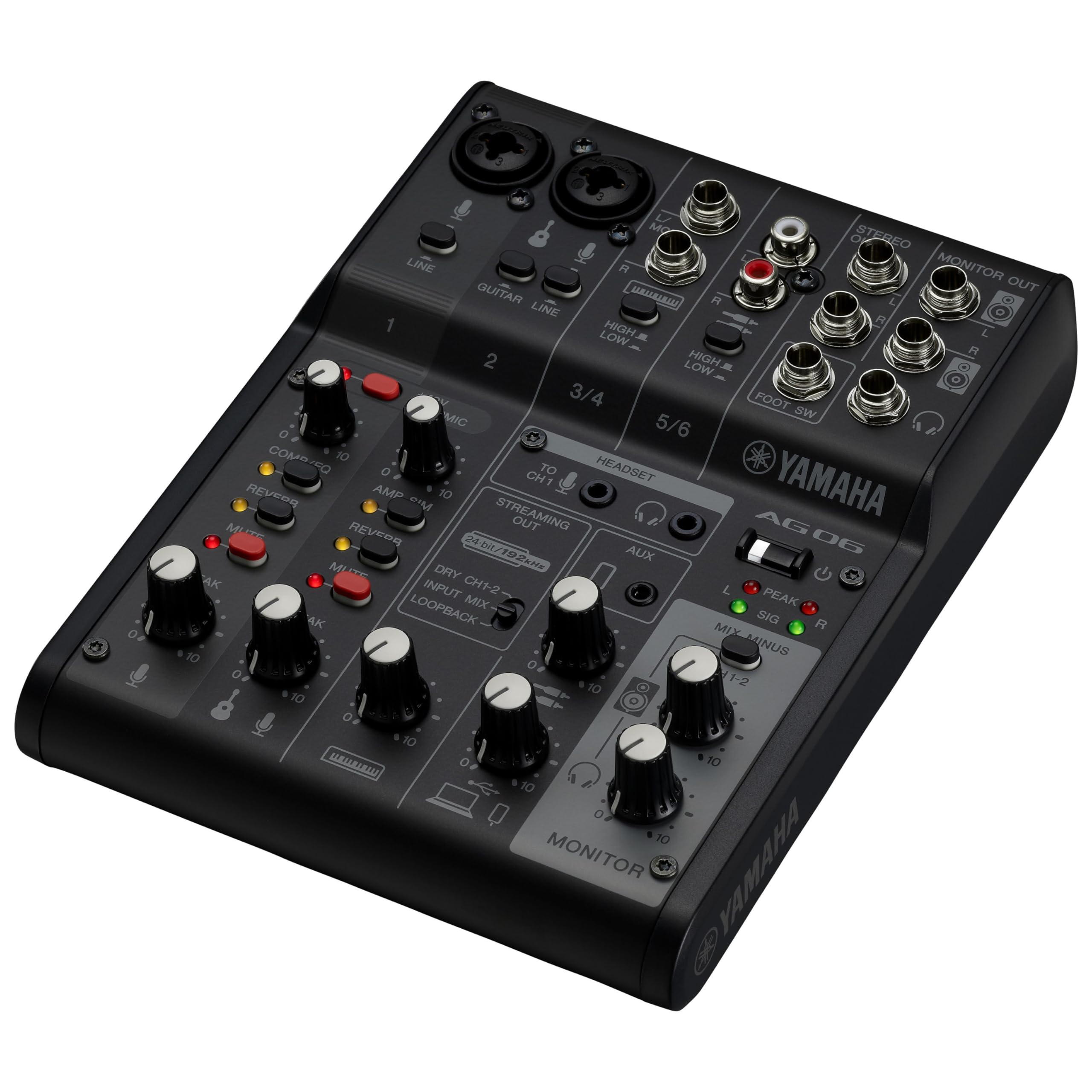 【送料無料】ヤマハ(YAMAHA) ライブストリーミングミキサー 6チャンネル ブラック AG06MK2 B plays23-10128903 PLAYS REGAL サンプル画像2