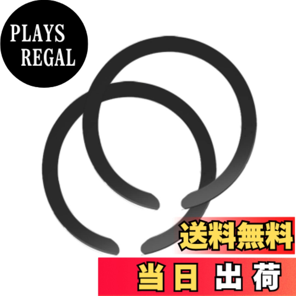 【送料無料】Sisyphy Magsafe対応 リング 磁気増強 メタルリング (U字型ブラック2つ入り) ワイヤレス充電用 iPhone 15/14/13/12/11/X シリーズ対応 Samsung Galaxy S24/S23/S22/S21/S20 Note Ultra Fold5などに 対応