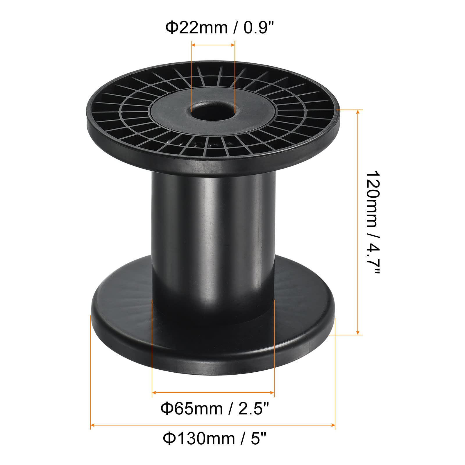 【送料無料】PATIKIL 130mm フロスボビン 2個 プラスチック 空のスプール ワイヤー...